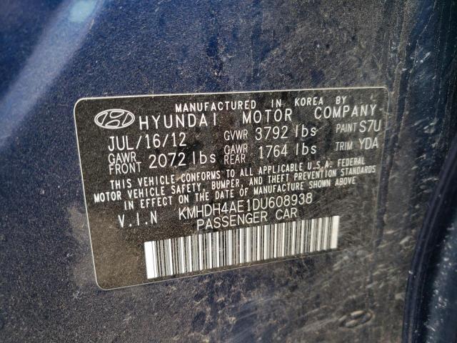 Photo 11 VIN: KMHDH4AE1DU608938 - HYUNDAI ELANTRA GL 