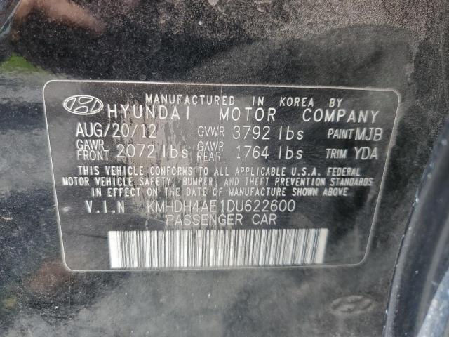 Photo 12 VIN: KMHDH4AE1DU622600 - HYUNDAI ELANTRA 