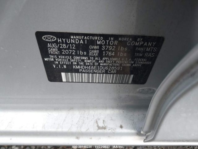 Photo 8 VIN: KMHDH4AE1DU628591 - HYUNDAI ELANTRA 