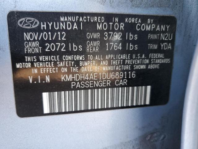 Photo 11 VIN: KMHDH4AE1DU689116 - HYUNDAI ELANTRA 