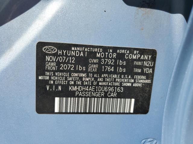 Photo 11 VIN: KMHDH4AE1DU696163 - HYUNDAI ELANTRA 