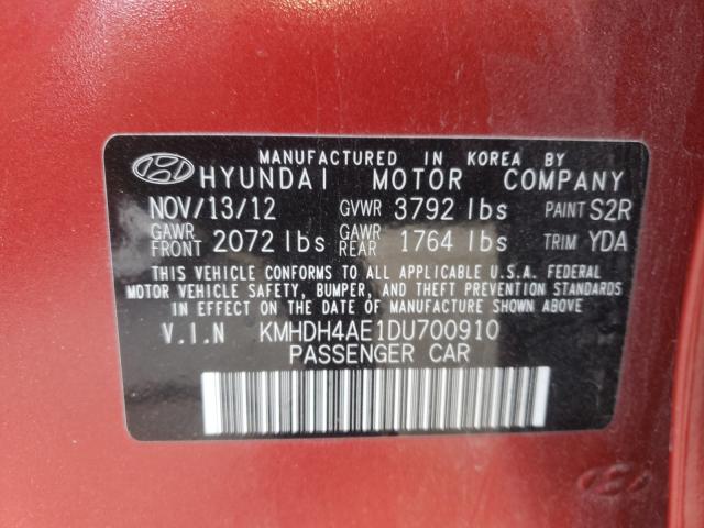 Photo 9 VIN: KMHDH4AE1DU700910 - HYUNDAI ELANTRA GL 