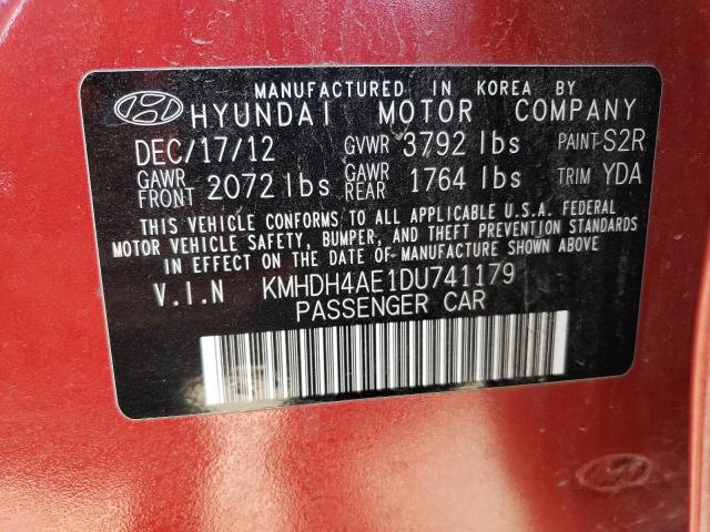 Photo 11 VIN: KMHDH4AE1DU741179 - HYUNDAI ELANTRA 