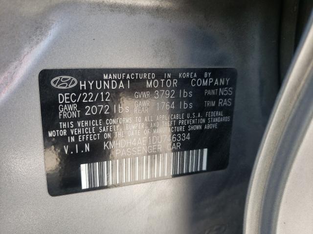 Photo 9 VIN: KMHDH4AE1DU746334 - HYUNDAI ELANTRA GL 