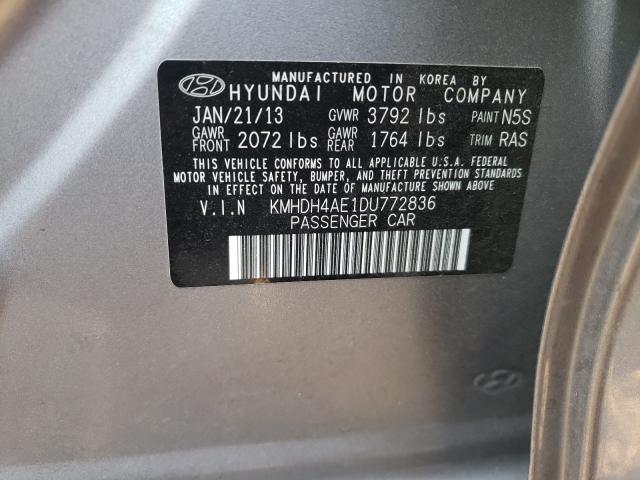 Photo 9 VIN: KMHDH4AE1DU772836 - HYUNDAI ELANTRA GL 