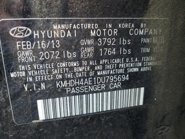 Photo 9 VIN: KMHDH4AE1DU795694 - HYUNDAI ELANTRA GL 