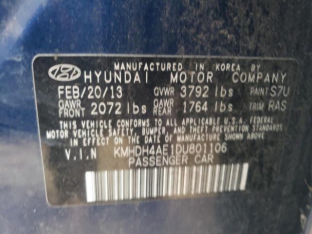 Photo 11 VIN: KMHDH4AE1DU801106 - HYUNDAI ELANTRA 