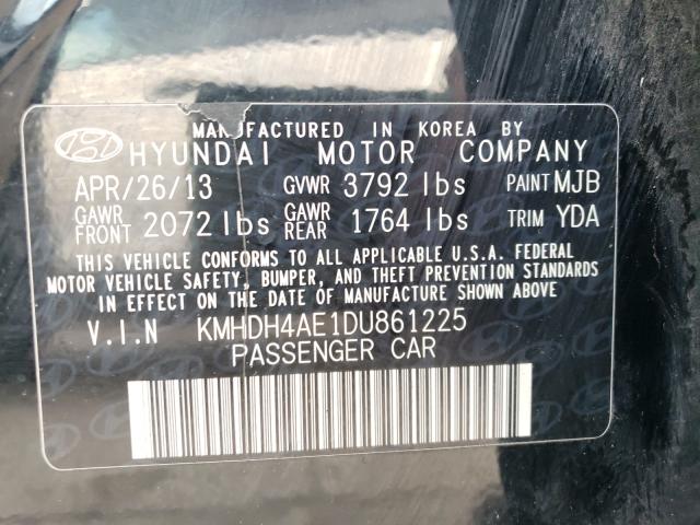 Photo 9 VIN: KMHDH4AE1DU861225 - HYUNDAI ELANTRA GL 