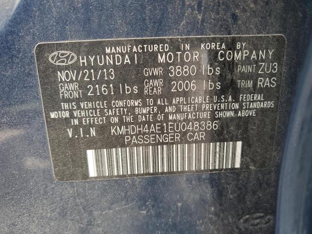 Photo 12 VIN: KMHDH4AE1EU048386 - HYUNDAI ELANTRA 