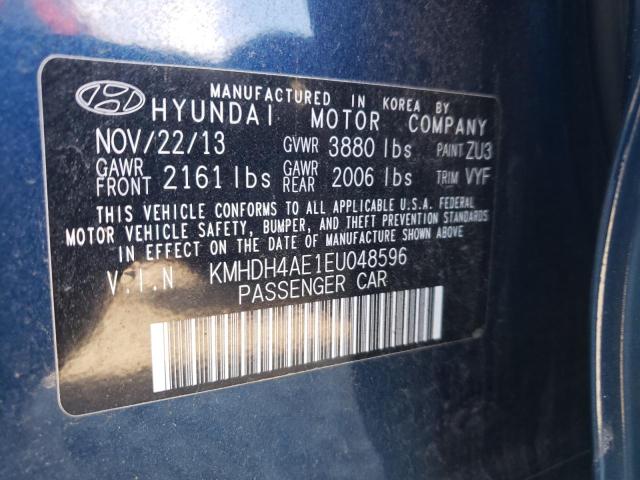 Photo 11 VIN: KMHDH4AE1EU048596 - HYUNDAI ELANTRA SE 