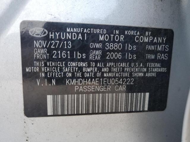 Photo 12 VIN: KMHDH4AE1EU054222 - HYUNDAI ELANTRA SE 