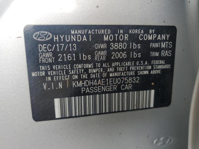 Photo 12 VIN: KMHDH4AE1EU075832 - HYUNDAI ELANTRA SE 