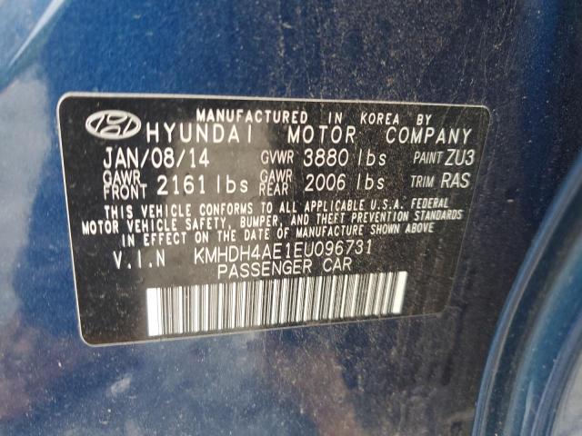 Photo 11 VIN: KMHDH4AE1EU096731 - HYUNDAI ELANTRA SE 