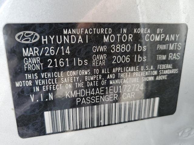 Photo 9 VIN: KMHDH4AE1EU172724 - HYUNDAI ELANTRA SE 