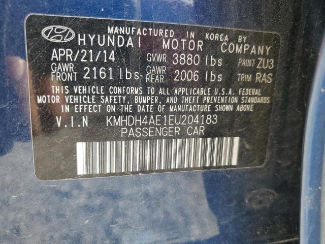 Photo 11 VIN: KMHDH4AE1EU204183 - HYUNDAI ELANTRA 