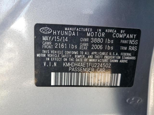 Photo 11 VIN: KMHDH4AE1FU224502 - HYUNDAI ELANTRA SE 