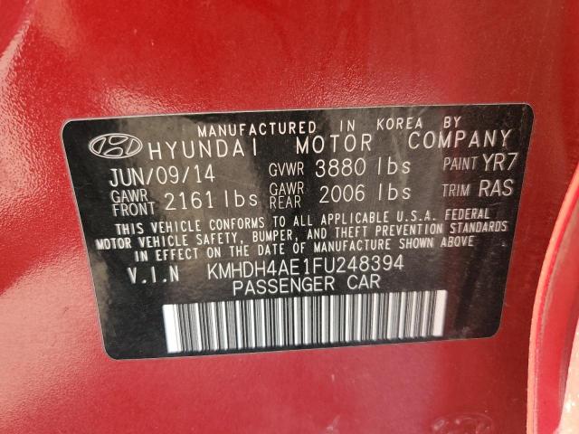 Photo 11 VIN: KMHDH4AE1FU248394 - HYUNDAI ELANTRA SE 