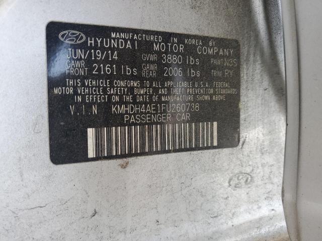 Photo 11 VIN: KMHDH4AE1FU260738 - HYUNDAI ELANTRA 