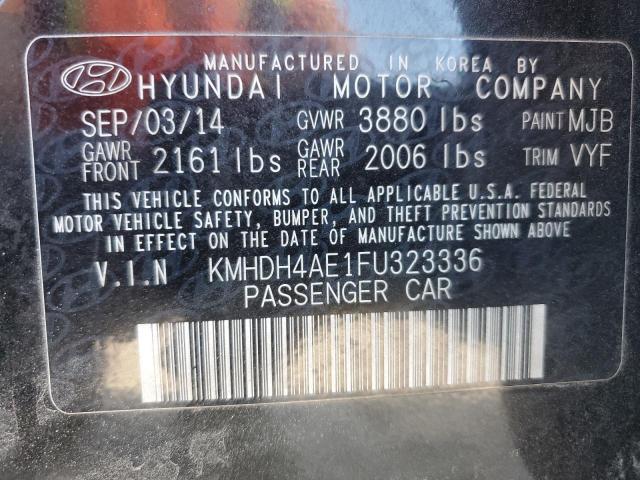 Photo 12 VIN: KMHDH4AE1FU323336 - HYUNDAI ELANTRA 