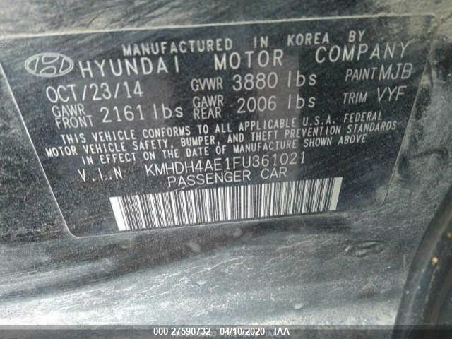 Photo 8 VIN: KMHDH4AE1FU361021 - HYUNDAI ELANTRA 