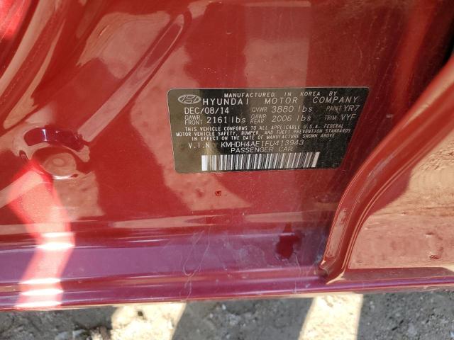 Photo 11 VIN: KMHDH4AE1FU413943 - HYUNDAI ELANTRA SE 