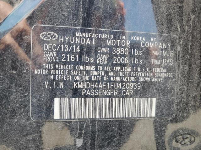 Photo 12 VIN: KMHDH4AE1FU420939 - HYUNDAI ELANTRA SE 