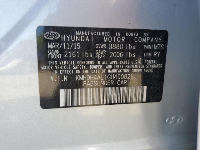 Photo 11 VIN: KMHDH4AE1GU490829 - HYUNDAI ELANTRA 