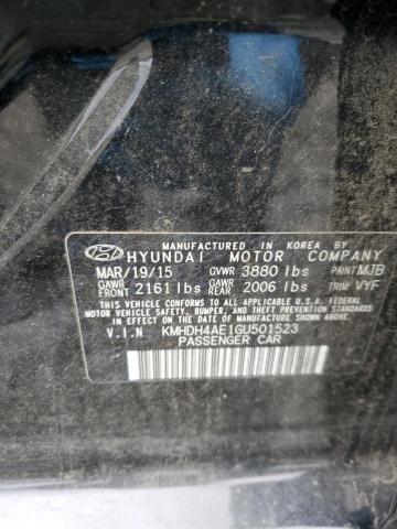 Photo 9 VIN: KMHDH4AE1GU501523 - HYUNDAI ELANTRA SE 