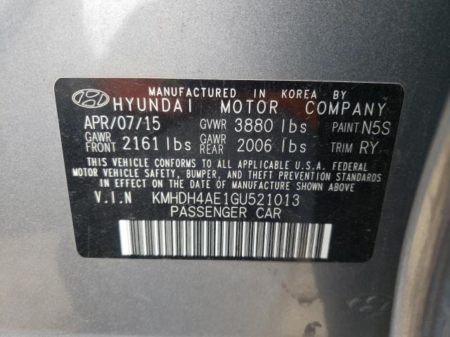 Photo 9 VIN: KMHDH4AE1GU521013 - HYUNDAI ELANTRA SE 