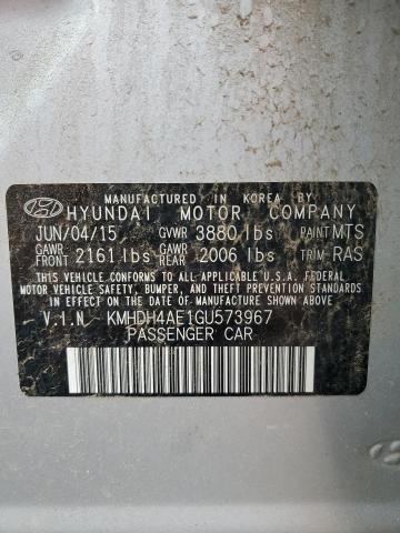 Photo 11 VIN: KMHDH4AE1GU573967 - HYUNDAI ELANTRA 