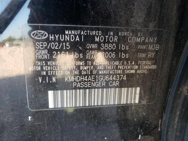 Photo 9 VIN: KMHDH4AE1GU644374 - HYUNDAI ELANTRA SE 