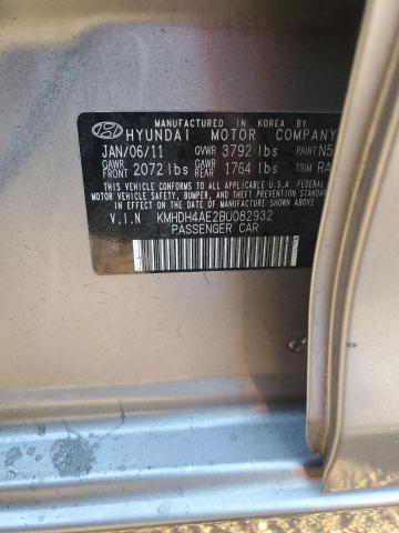 Photo 11 VIN: KMHDH4AE2BU082932 - HYUNDAI ELANTRA GL 