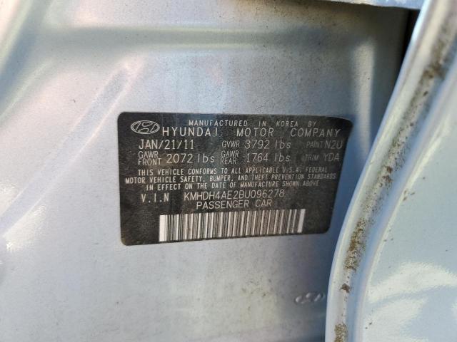 Photo 11 VIN: KMHDH4AE2BU096278 - HYUNDAI ELANTRA 