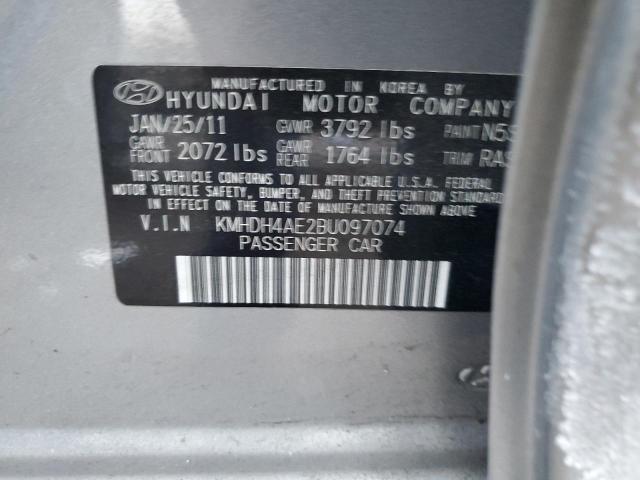 Photo 12 VIN: KMHDH4AE2BU097074 - HYUNDAI ELANTRA 