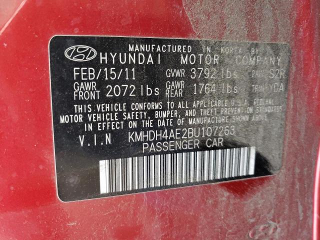 Photo 11 VIN: KMHDH4AE2BU107263 - HYUNDAI ELANTRA 