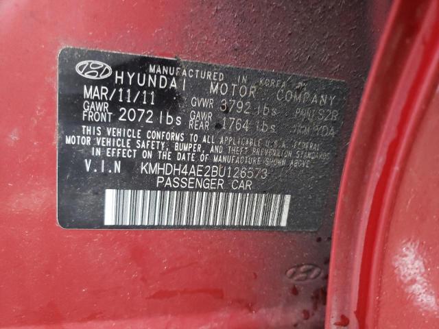 Photo 11 VIN: KMHDH4AE2BU126573 - HYUNDAI ELANTRA 