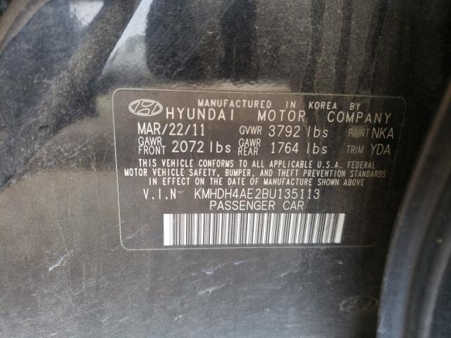 Photo 9 VIN: KMHDH4AE2BU135113 - HYUNDAI ELANTRA GL 