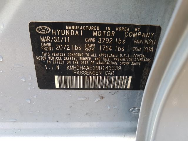 Photo 9 VIN: KMHDH4AE2BU143339 - HYUNDAI ELANTRA GL 