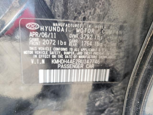 Photo 9 VIN: KMHDH4AE2BU147746 - HYUNDAI ELANTRA GL 