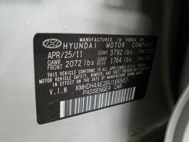 Photo 9 VIN: KMHDH4AE2BU166507 - HYUNDAI ELANTRA GL 