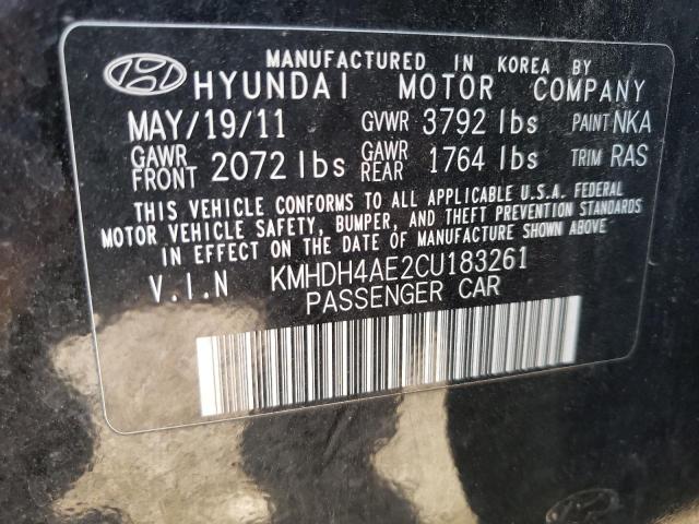 Photo 11 VIN: KMHDH4AE2CU183261 - HYUNDAI ELANTRA GL 