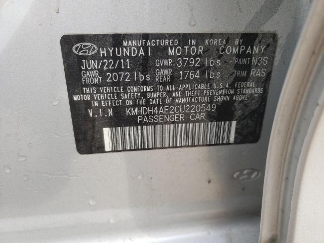 Photo 11 VIN: KMHDH4AE2CU220549 - HYUNDAI ELANTRA GL 