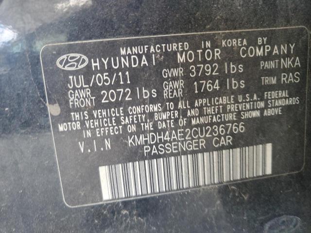 Photo 11 VIN: KMHDH4AE2CU236766 - HYUNDAI ELANTRA GL 