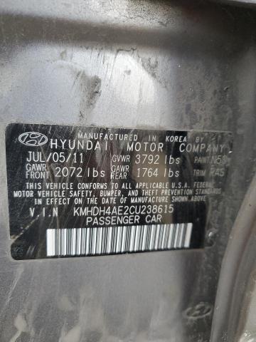 Photo 11 VIN: KMHDH4AE2CU238615 - HYUNDAI ELANTRA GL 