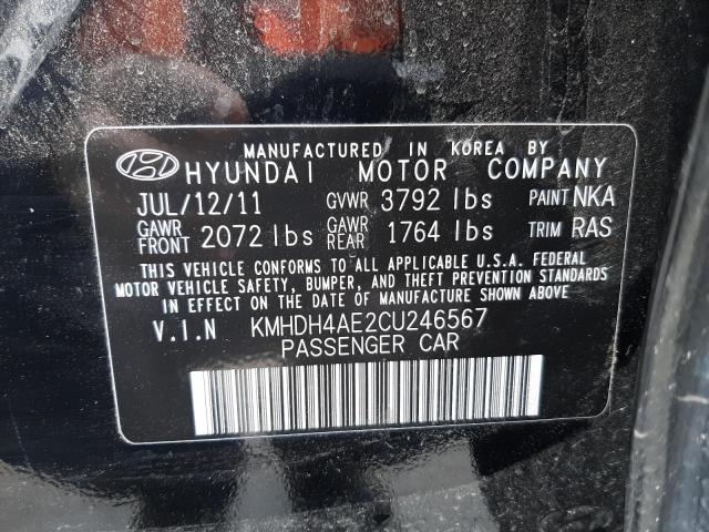 Photo 9 VIN: KMHDH4AE2CU246567 - HYUNDAI ELANTRA GL 