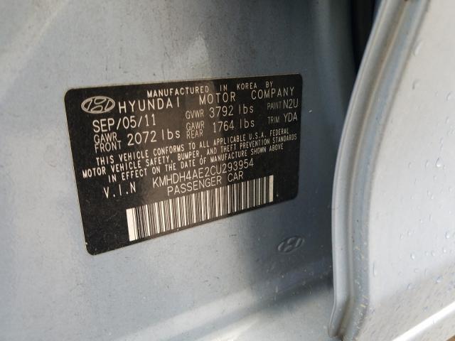 Photo 9 VIN: KMHDH4AE2CU293954 - HYUNDAI ELANTRA GL 