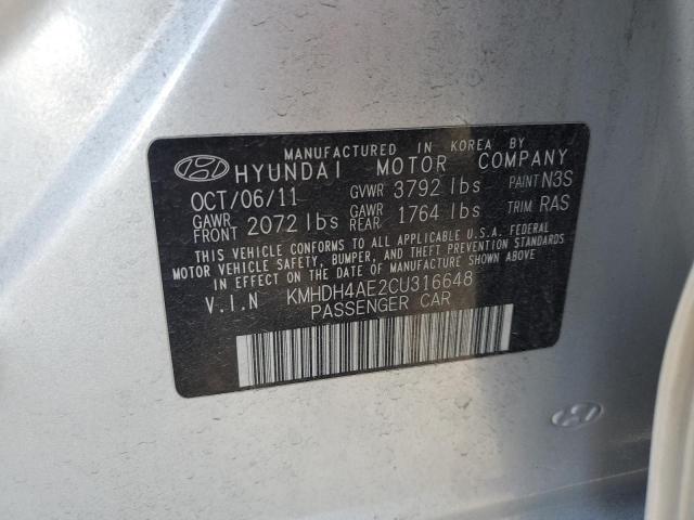 Photo 11 VIN: KMHDH4AE2CU316648 - HYUNDAI ELANTRA GL 