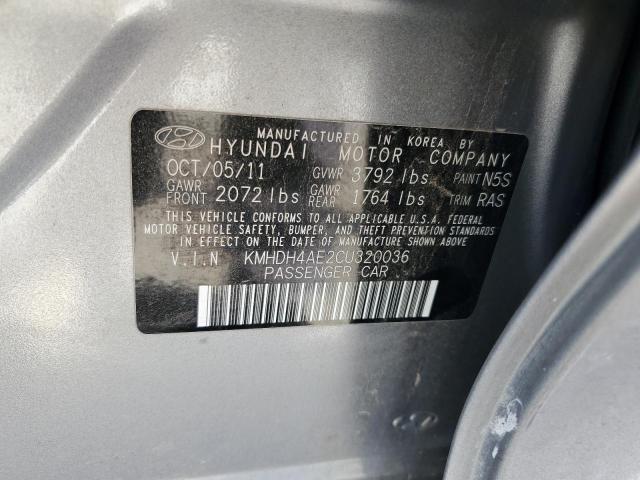 Photo 11 VIN: KMHDH4AE2CU320036 - HYUNDAI ELANTRA GL 