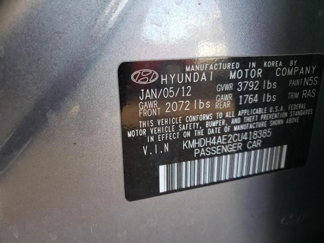 Photo 11 VIN: KMHDH4AE2CU418385 - HYUNDAI ELANTRA 