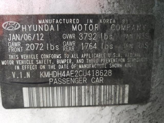 Photo 11 VIN: KMHDH4AE2CU418628 - HYUNDAI ELANTRA GL 